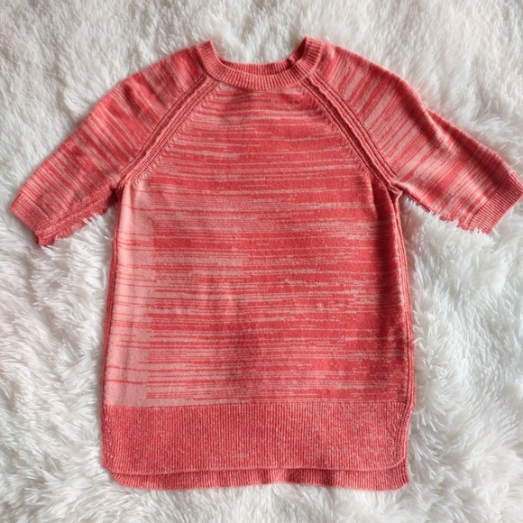 GAP Sweaters - Gap Coral Cotton Crew Neck Short Sleeve Sweater